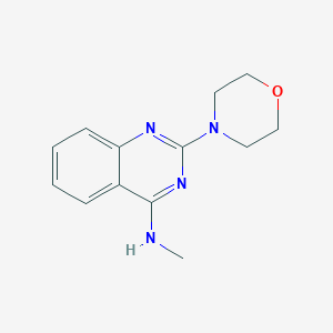 molecular formula C13H16N4O B4495209 N-Methyl-2-(morpholin-4-YL)quinazolin-4-amine 