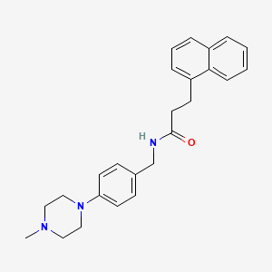 N-[4-(4-methyl-1-piperazinyl)benzyl]-3-(1-naphthyl)propanamide