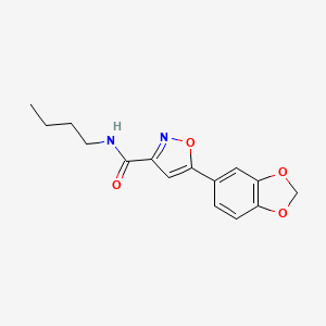 5-(1,3-benzodioxol-5-yl)-N-butyl-3-isoxazolecarboxamide