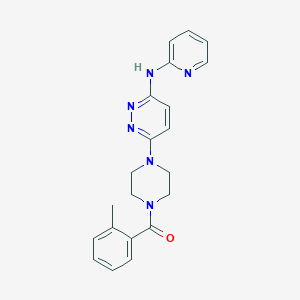 6-[4-(2-methylbenzoyl)-1-piperazinyl]-N-2-pyridinyl-3-pyridazinamine