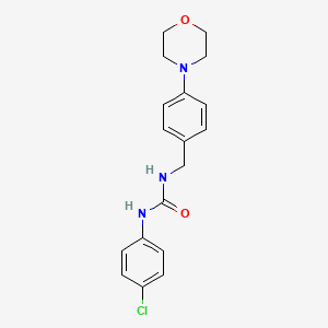 1-(4-CHLOROPHENYL)-3-{[4-(MORPHOLIN-4-YL)PHENYL]METHYL}UREA