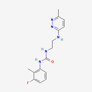 N-(3-fluoro-2-methylphenyl)-N'-{2-[(6-methyl-3-pyridazinyl)amino]ethyl}urea