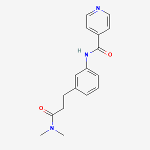 N-{3-[3-(dimethylamino)-3-oxopropyl]phenyl}isonicotinamide