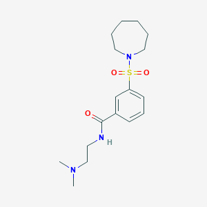 3-(AZEPANE-1-SULFONYL)-N-[2-(DIMETHYLAMINO)ETHYL]BENZAMIDE