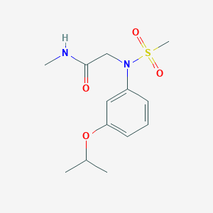 N~2~-(3-isopropoxyphenyl)-N~1~-methyl-N~2~-(methylsulfonyl)glycinamide