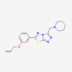 allyl 3-[3-(1-piperidinylmethyl)[1,2,4]triazolo[3,4-b][1,3,4]thiadiazol-6-yl]phenyl ether