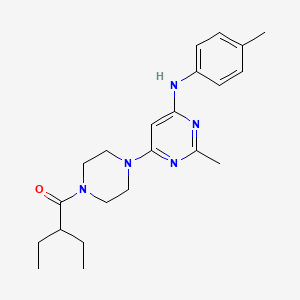 2-ETHYL-1-(4-{2-METHYL-6-[(4-METHYLPHENYL)AMINO]PYRIMIDIN-4-YL}PIPERAZIN-1-YL)BUTAN-1-ONE