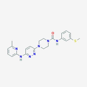 4-{6-[(6-methyl-2-pyridinyl)amino]-3-pyridazinyl}-N-[3-(methylthio)phenyl]-1-piperazinecarboxamide