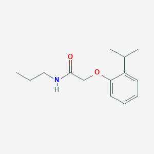 molecular formula C14H21NO2 B4495476 2-[2-(propan-2-yl)phenoxy]-N-propylacetamide 