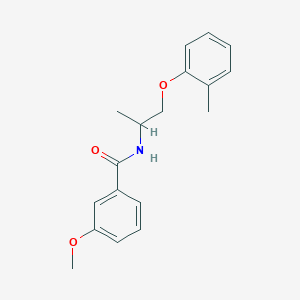 3-methoxy-N-[1-(2-methylphenoxy)propan-2-yl]benzamide