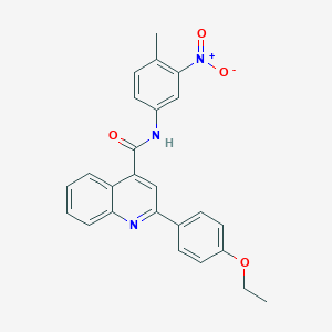 molecular formula C25H21N3O4 B449549 2-(4-ethoxyphenyl)-N-(4-methyl-3-nitrophenyl)quinoline-4-carboxamide 