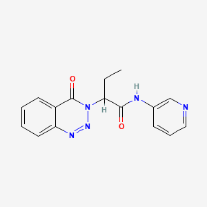 2-(4-oxo-1,2,3-benzotriazin-3(4H)-yl)-N-(pyridin-3-yl)butanamide