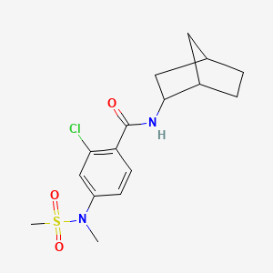 N-bicyclo[2.2.1]hept-2-yl-2-chloro-4-[methyl(methylsulfonyl)amino]benzamide