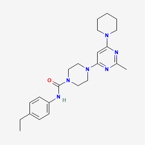 N-(4-Ethylphenyl)-4-[2-methyl-6-(piperidin-1-YL)pyrimidin-4-YL]piperazine-1-carboxamide