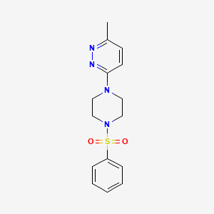 3-methyl-6-[4-(phenylsulfonyl)-1-piperazinyl]pyridazine