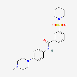 N-[4-(4-methyl-1-piperazinyl)phenyl]-3-(1-piperidinylsulfonyl)benzamide