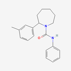 molecular formula C20H24N2O B4495664 2-(3-methylphenyl)-N-phenylazepane-1-carboxamide 