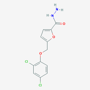 B449569 5-[(2,4-Dichlorophenoxy)methyl]-2-furohydrazide CAS No. 364626-01-7