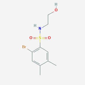 molecular formula C10H14BrNO3S B4495739 [(2-Bromo-4,5-dimethylphenyl)sulfonyl](2-hydroxyethyl)amine 