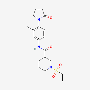 1-(ETHANESULFONYL)-N-[3-METHYL-4-(2-OXOPYRROLIDIN-1-YL)PHENYL]PIPERIDINE-3-CARBOXAMIDE