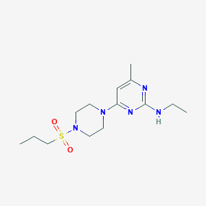 N-ETHYL-4-METHYL-6-[4-(PROPANE-1-SULFONYL)PIPERAZIN-1-YL]PYRIMIDIN-2-AMINE