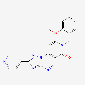 7-(2-methoxybenzyl)-2-pyridin-4-ylpyrido[3,4-e][1,2,4]triazolo[1,5-a]pyrimidin-6(7H)-one