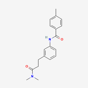 N-{3-[3-(dimethylamino)-3-oxopropyl]phenyl}-4-methylbenzamide