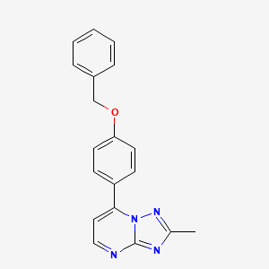 7-[4-(BENZYLOXY)PHENYL]-2-METHYL-[1,2,4]TRIAZOLO[1,5-A]PYRIMIDINE