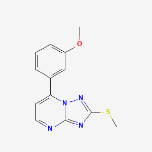 7-(3-METHOXYPHENYL)-2-(METHYLSULFANYL)-[1,2,4]TRIAZOLO[1,5-A]PYRIMIDINE