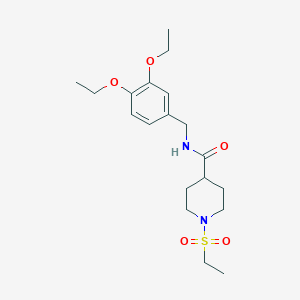 N-[(3,4-DIETHOXYPHENYL)METHYL]-1-(ETHANESULFONYL)PIPERIDINE-4-CARBOXAMIDE