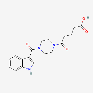 5-[4-(1H-indol-3-ylcarbonyl)piperazin-1-yl]-5-oxopentanoic acid