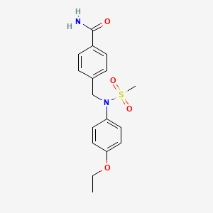 4-{[(4-ethoxyphenyl)(methylsulfonyl)amino]methyl}benzamide