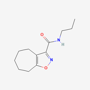 N-propyl-5,6,7,8-tetrahydro-4H-cyclohepta[d]isoxazole-3-carboxamide