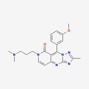 7-[3-(dimethylamino)propyl]-9-(3-methoxyphenyl)-2-methylpyrido[4,3-d][1,2,4]triazolo[1,5-a]pyrimidin-8(7H)-one