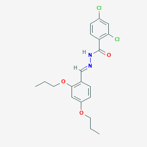 molecular formula C20H22Cl2N2O3 B449597 2,4-dichloro-N'-(2,4-dipropoxybenzylidene)benzohydrazide 