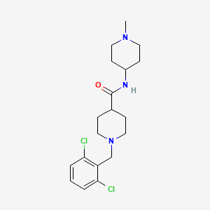 molecular formula C19H27Cl2N3O B4495976 1-(2,6-dichlorobenzyl)-N-(1-methyl-4-piperidinyl)-4-piperidinecarboxamide 