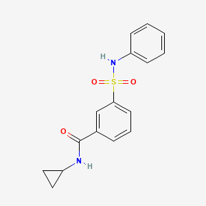 3-(anilinosulfonyl)-N-cyclopropylbenzamide