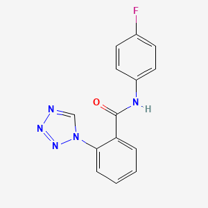 N-(4-fluorophenyl)-2-(1H-1,2,3,4-tetrazol-1-yl)benzamide