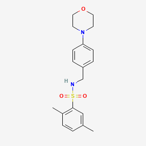 2,5-DIMETHYL-N-{[4-(MORPHOLIN-4-YL)PHENYL]METHYL}BENZENE-1-SULFONAMIDE