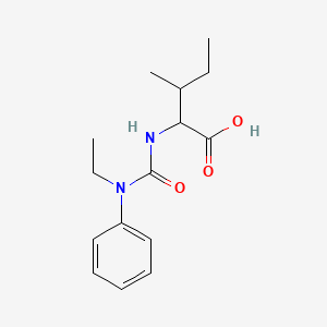 molecular formula C15H22N2O3 B4496106 N-{[ethyl(phenyl)amino]carbonyl}isoleucine 