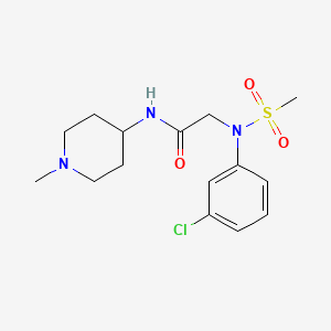 N~2~-(3-chlorophenyl)-N~1~-(1-methyl-4-piperidinyl)-N~2~-(methylsulfonyl)glycinamide