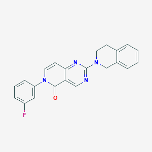 6-(3-FLUOROPHENYL)-2-(1,2,3,4-TETRAHYDROISOQUINOLIN-2-YL)-5H,6H-PYRIDO[4,3-D]PYRIMIDIN-5-ONE