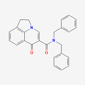 N,N-dibenzyl-6-oxo-1,2-dihydro-6H-pyrrolo[3,2,1-ij]quinoline-5-carboxamide