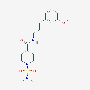 1-(dimethylsulfamoyl)-N-[3-(3-methoxyphenyl)propyl]piperidine-4-carboxamide