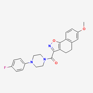 3-{[4-(4-fluorophenyl)-1-piperazinyl]carbonyl}-7-methoxy-4,5-dihydronaphtho[2,1-d]isoxazole