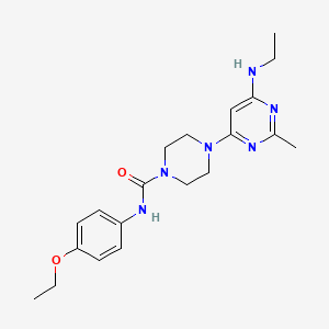 N-(4-ethoxyphenyl)-4-[6-(ethylamino)-2-methyl-4-pyrimidinyl]-1-piperazinecarboxamide