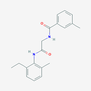 molecular formula C19H22N2O2 B4496297 N-{2-[(2-ethyl-6-methylphenyl)amino]-2-oxoethyl}-3-methylbenzamide 