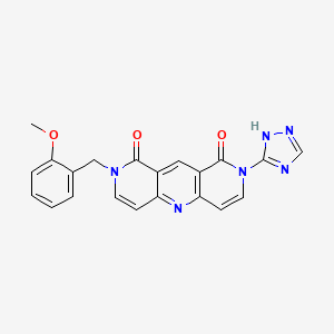 2-(2-methoxybenzyl)-8-(1H-1,2,4-triazol-5-yl)pyrido[4,3-b][1,6]naphthyridine-1,9(2H,8H)-dione