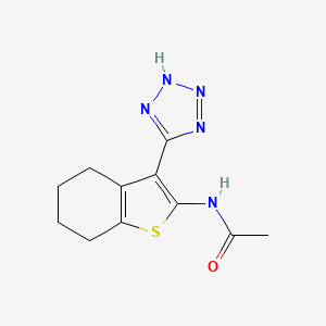 N-[3-(1H-tetrazol-5-yl)-4,5,6,7-tetrahydro-1-benzothien-2-yl]acetamide