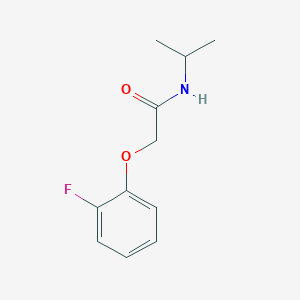 molecular formula C11H14FNO2 B4496512 2-(2-fluorophenoxy)-N-(propan-2-yl)acetamide 